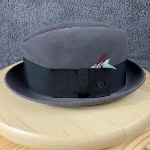 VTG 50s Champ Fedora Hat Men Size 7 Master Felt Craftsmen Kasmir Finish Made USA